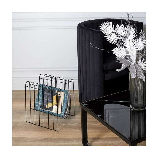 HKH Porta-Revistas Metal Preto
