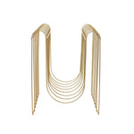 HKH Porta-Revistas Metal Dourado
