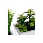 HKH Set 3 Macetas Hierbas Artificiales con Base