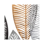 HKH Painel de Parede Decorativo Folhas Metálicas