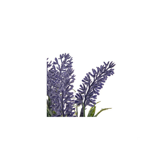 HKH Lata de florero de lavanda de planta artificial
