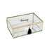 HKH Precious Things Caja decorativa de vidrio y metal