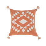 HKH Capa de Almofada Decorativa Quadrada Salmão Losange