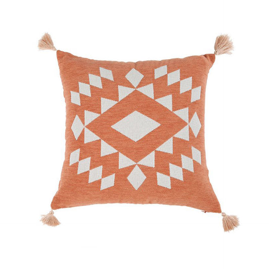 HKH Capa de Almofada Decorativa Quadrada Salmão Losange