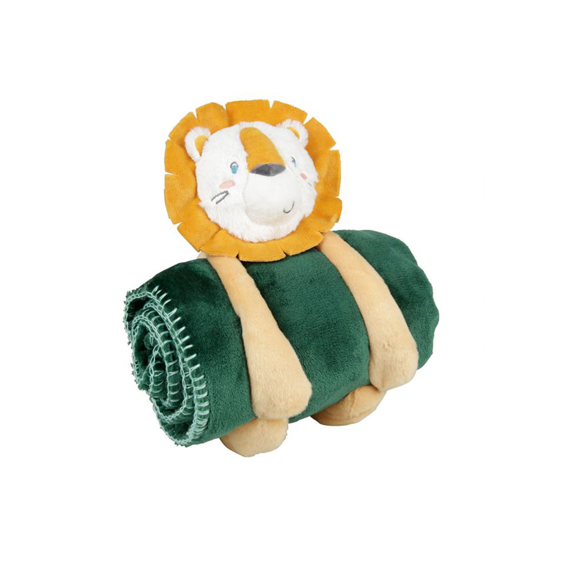 Manta infantil HKH con peluche de león