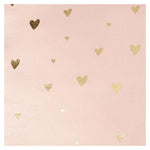 HKH Cojín Corazones Oro Rosa con Pompones