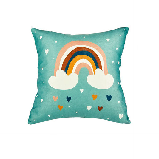 HKH Capa de Almofada Quadrada "Rainbow" Verde
