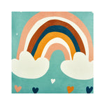 HKH Capa de Almofada Quadrada "Rainbow" Verde