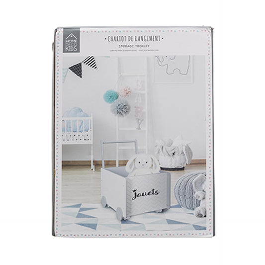 HKH Carrinho de Arrumação Infantil para Quarto Branco