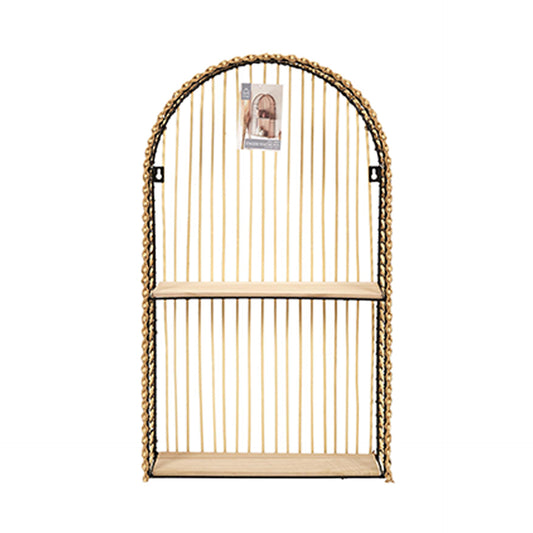 Estante de pared de bambú HKH