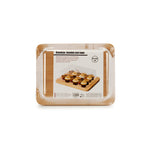 Queijeira Rectangular em Bambu com Tampa 19,5 x 7,5 x 25 cm