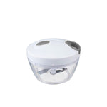 Mini Picadora y Cutter Manual 3 Cuchillas Blanco