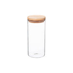 Frasco Vidro Tampa Madeira 1,3 L