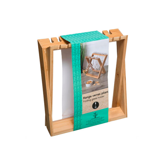 Suporte para 12 Copos com Pé em Bambu