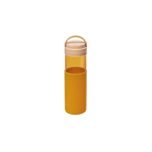 HKH Garrafa em Vidro e Silicone Amarela 0,55 L
