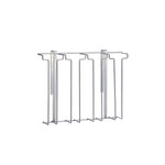 Suporte para Copos Aço Inox 25,5 x 7 x 35,5 cm