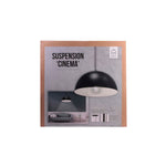 Plafón Negro Interior Blanco "Cinema" D40 cm