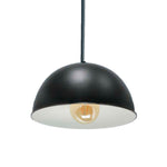 Plafón Negro Interior Blanco "Cinema" D40 cm