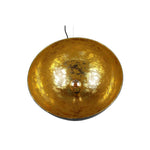 Candeeiro de Teto Preto com Interior Dourado "Cinema" D50 cm