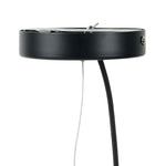 Candeeiro de Teto Preto com Interior Dourado "Cinema" D50 cm