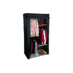 Armário Modular para Vestuário Preto 89 x 44,5 x 169 cm