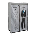 Armário Modular para Vestuário Cinza 87 x 45 x 154 cm