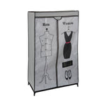 Armário Modular para Vestuário Cinza 87 x 45 x 154 cm