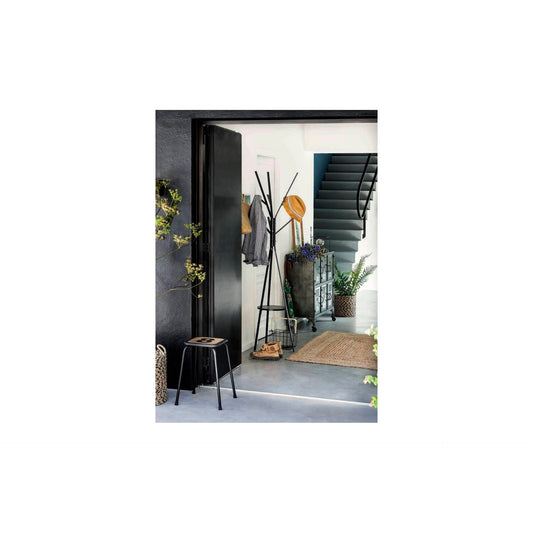 Cabide Metal/MDF Preto