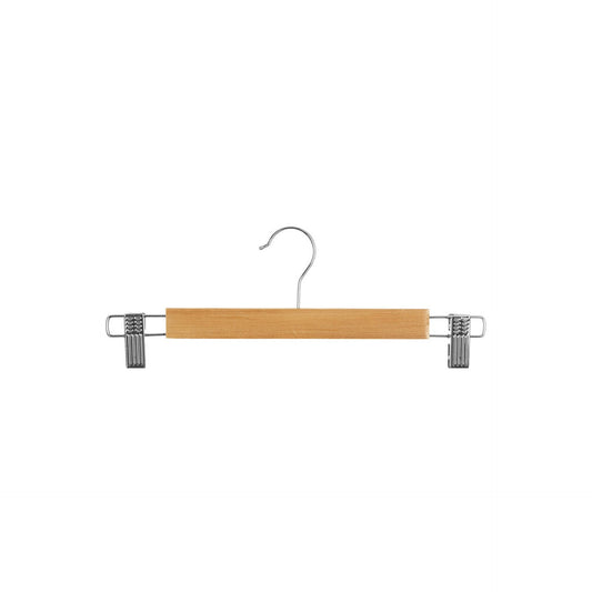 Cabide Madeira com Clip Metal x3 un