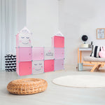 Cubos Modulares de Almacenamiento Blanco/Rosa 2 uds