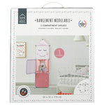 Cubos de Arrumação Modulares Branco/Rosa 3 un