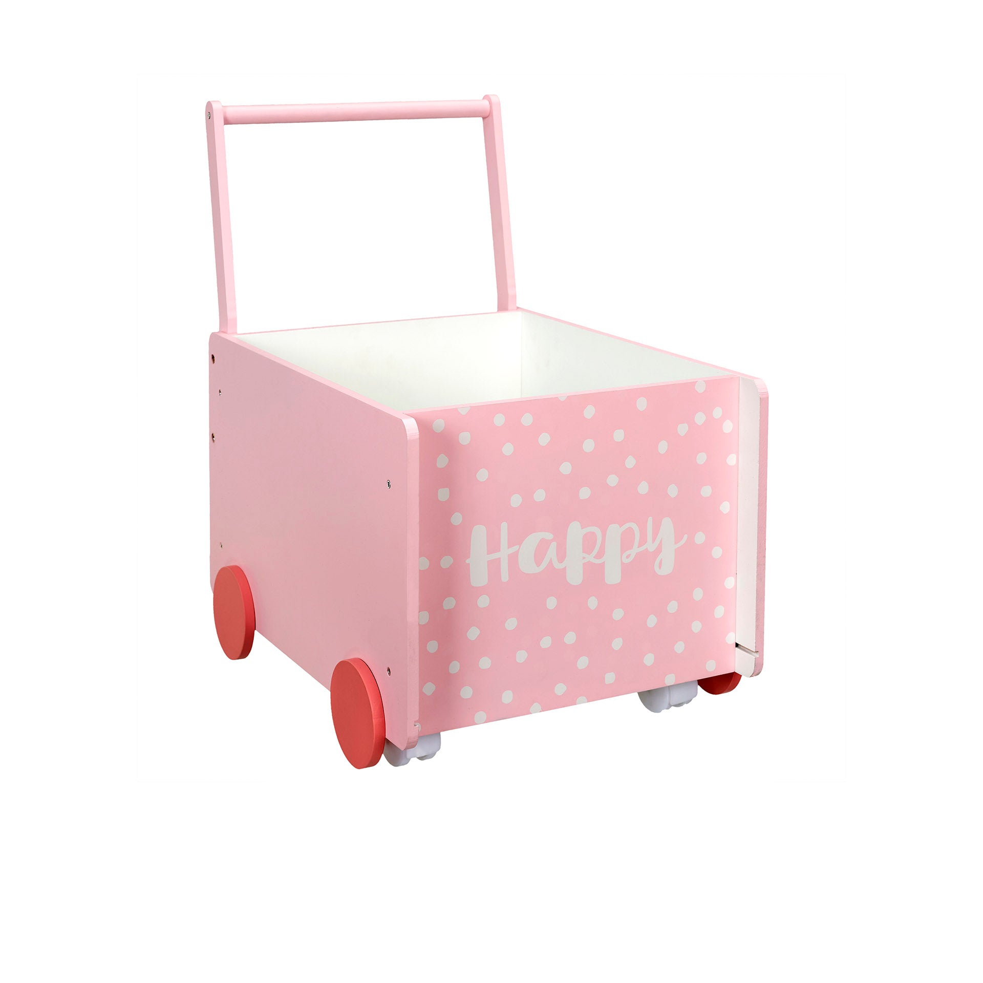 Carrito de almacenamiento infantil para habitación rosa