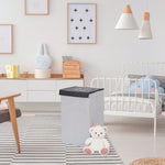 Cesta de ropa infantil gris