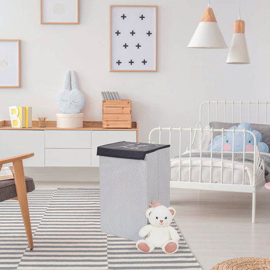 Cesta de ropa infantil gris