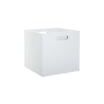 Cubo de Arrumação Madeira Branco