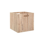 Cubo de almacenamiento de madera natural
