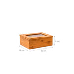 Caja Té Bambú 6 Compartimentos