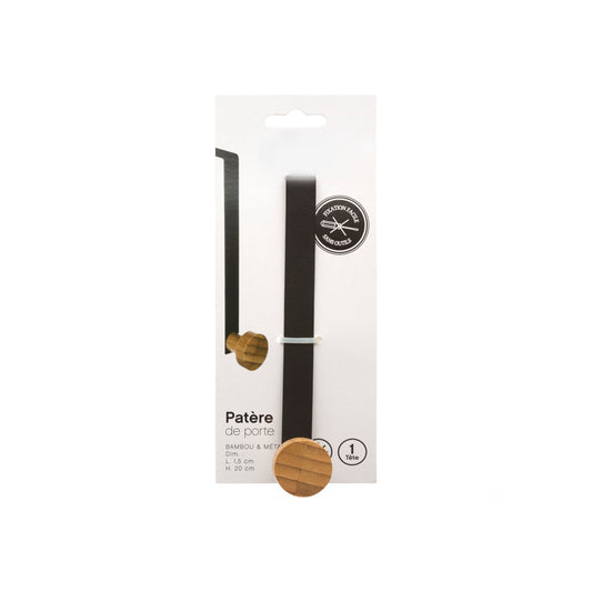 Gancho para Porta Preto Bambu