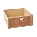 Cajón de almacenamiento de bambú natural