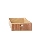 Cajón de almacenamiento de bambú natural