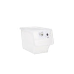Caja de almacenamiento de apertura frontal transparente de 24 L
