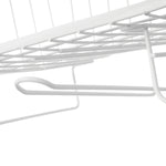 Cesto Cozinha para Prateleira Metal Branco