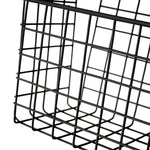 Cesta para Pendurar Porta Metal Preto
