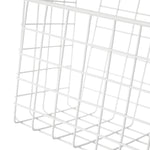 Cesta para Pendurar Porta Metal Branco