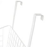 Cesta para Pendurar Porta Metal Branco