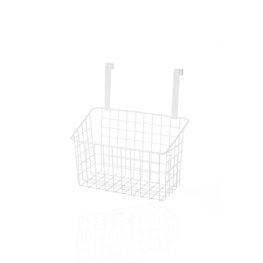 Cesta para Pendurar Porta Metal Branco