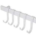 Organizador de cocina de pared de metal blanco