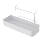 Organizador de cocina de pared de metal blanco