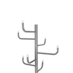 Percha de pie de metal gris HKH