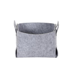 Cesta de fieltro gris HKH